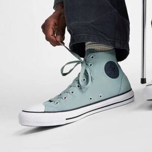 NEW Converse Chuck Taylor All Star Polyester & Suede Sneakers Women's 7.5 Teal